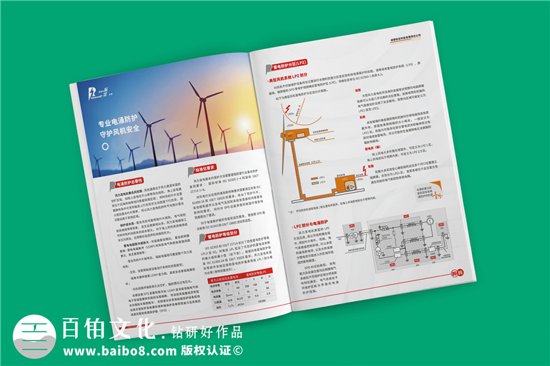 風(fēng)力發(fā)電機組電涌防護方案宣傳冊-雷電電磁脈沖防護公司畫冊設(shè)計