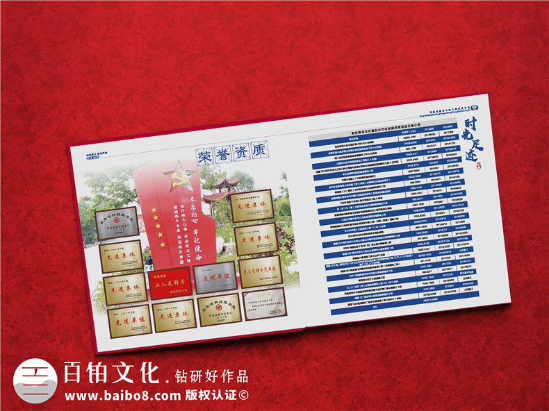 公司總經理離任紀念相冊設計-企業(yè)離退休領導人調研事跡留念冊制作