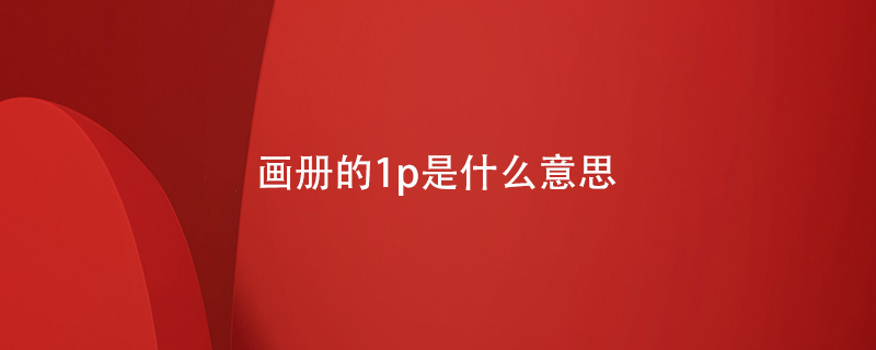 畫冊(cè)的1p是什么意思